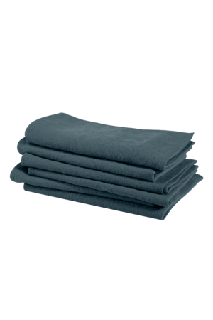 Linge Particulier Napkin linen - duck blue