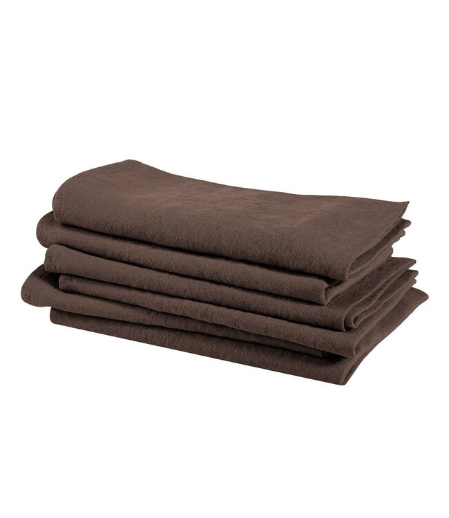 Napkin linen - dark brown