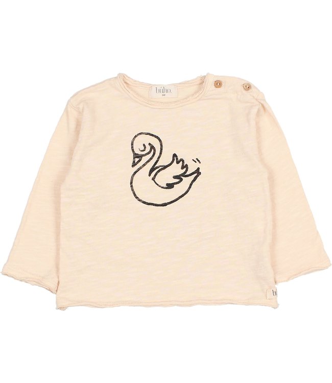 Buho Baby swan t-shirt - cream