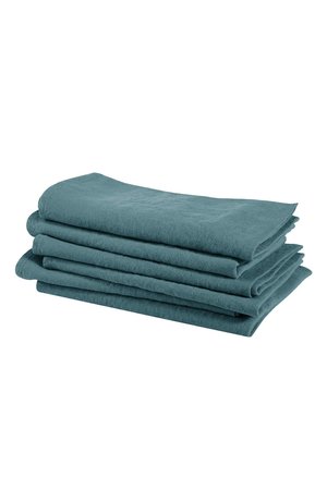 Linge Particulier Servet linnen - ocean blue