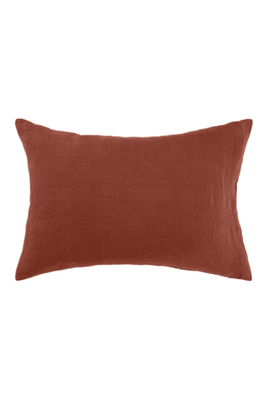 Linge Particulier Pillow case linen - dark old orange