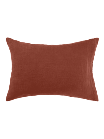 Linge Particulier Pillow case linen - dark old orange