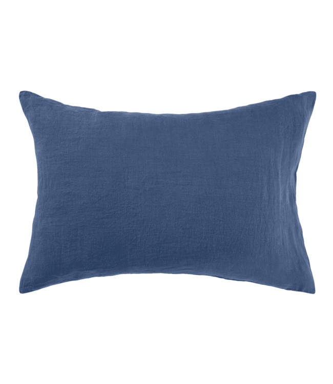 Pillow case linen - atlantic blue