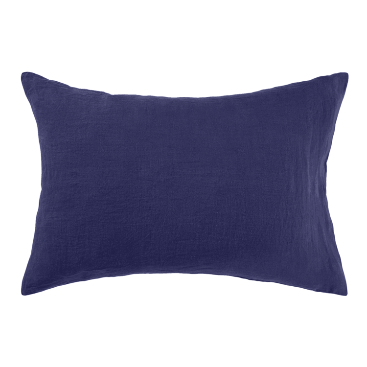 Linge Particulier Kussensloop linnen - midnight blue