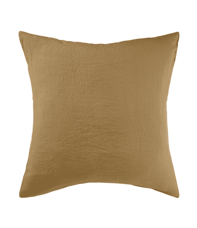 Pillow case linen - curry