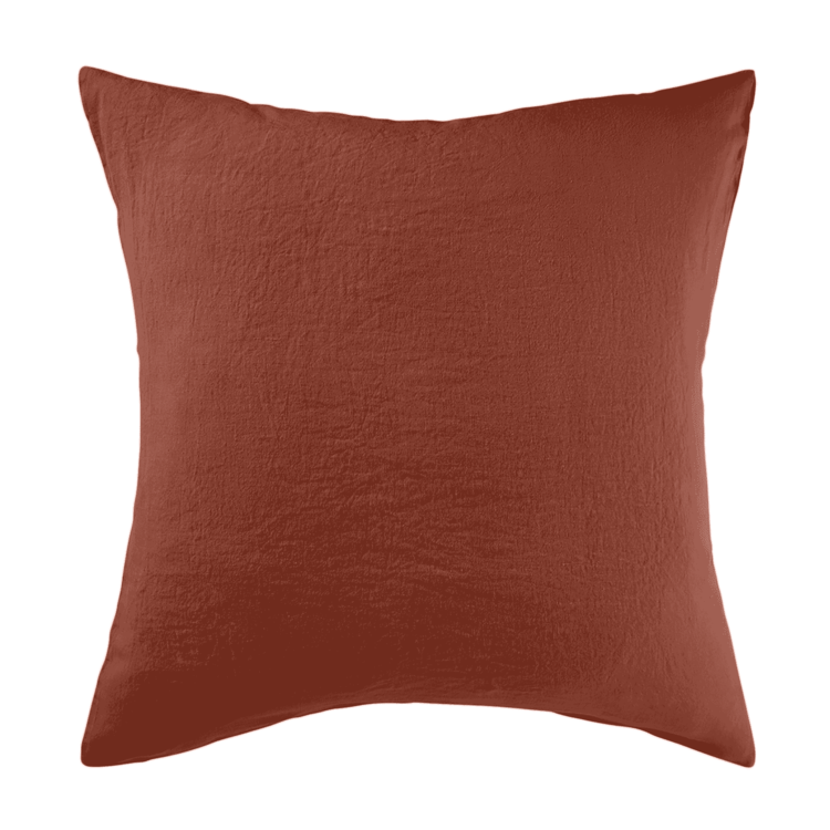 Linge Particulier Kussensloop linnen - dark old orange