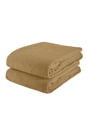 Linge Particulier Duvet cover linen - curry