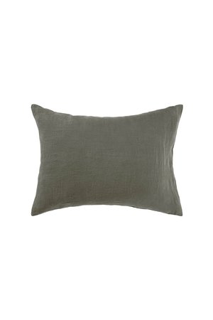 Linge Particulier Pillow case linen - medium kaki