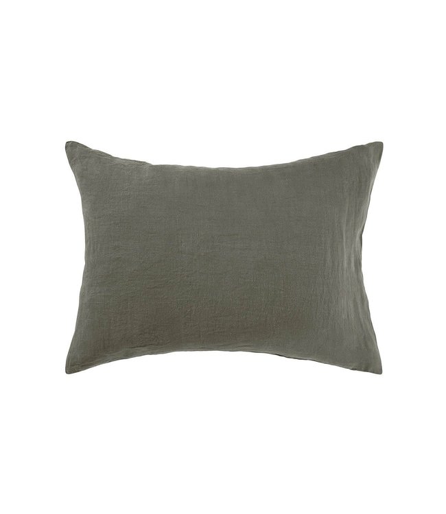 Pillow case linen - medium kaki