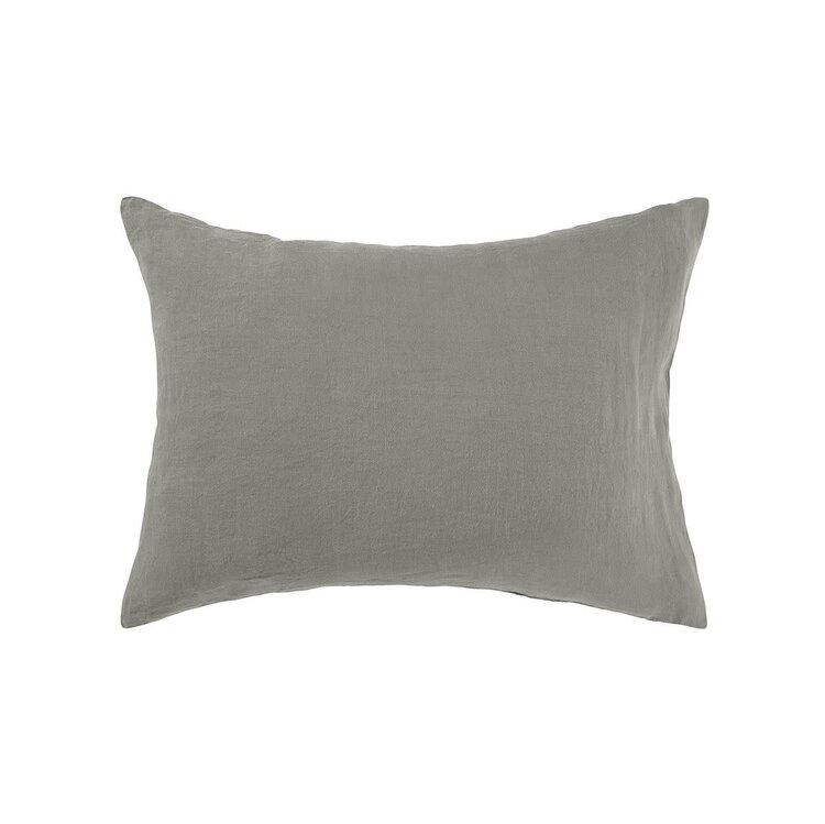 Linge Particulier Pillow case linen - light kaki