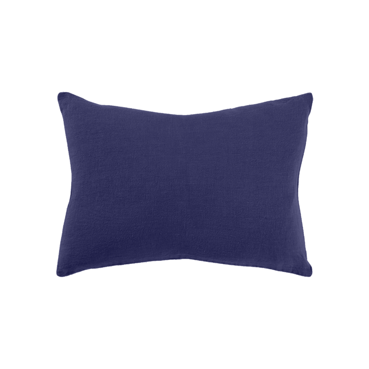 Linge Particulier Pillow case linen - midnight blue
