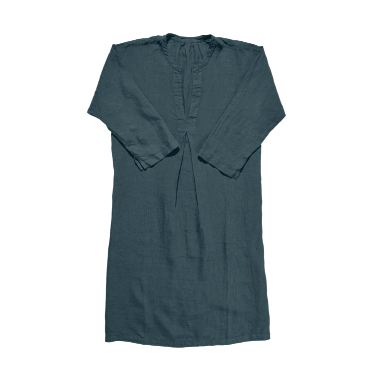 Linge Particulier Linnen Tuniek - Duck Blue