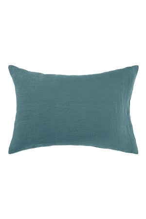 Linge Particulier Pillow case linen - ocean blue