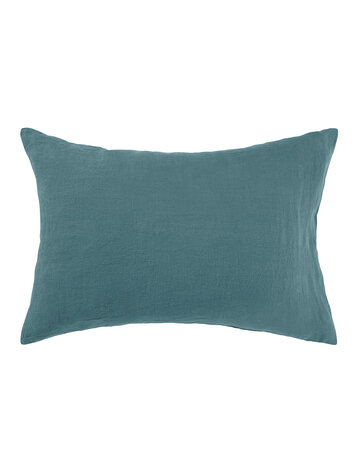 Linge Particulier Pillow case linen - ocean blue