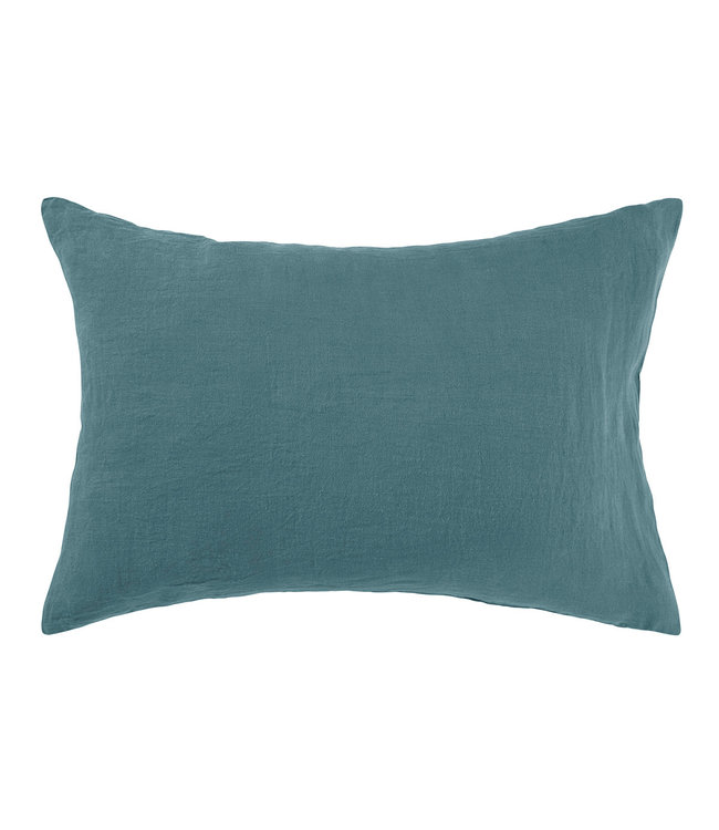 Pillow case linen - ocean blue