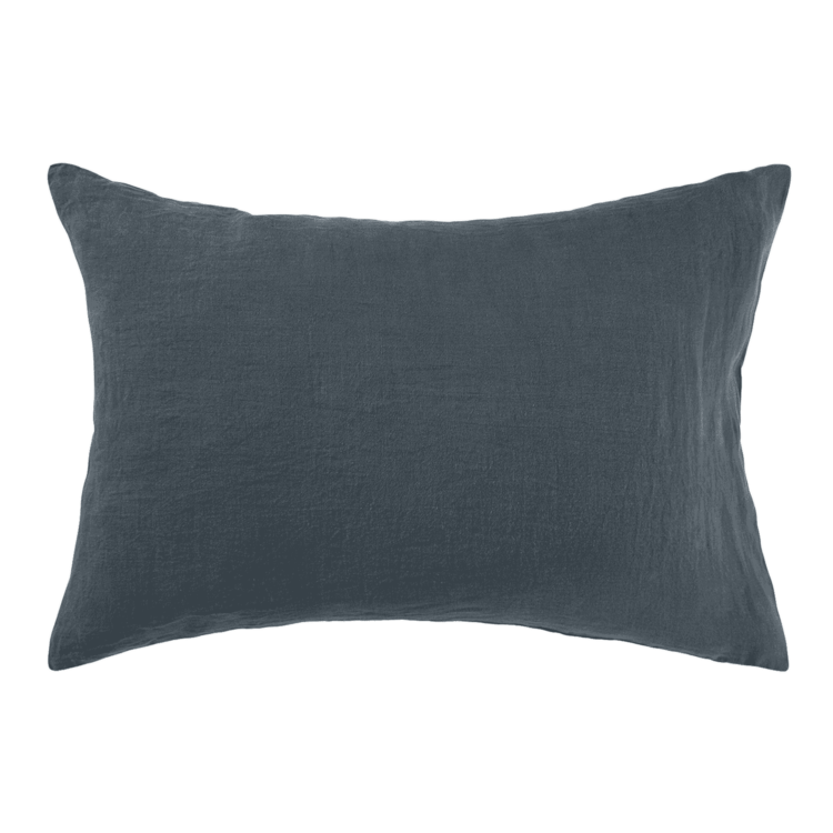 Linge Particulier Pillow case linen - duck blue
