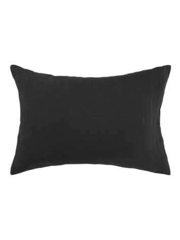 Linge Particulier Kussensloop linnen - black