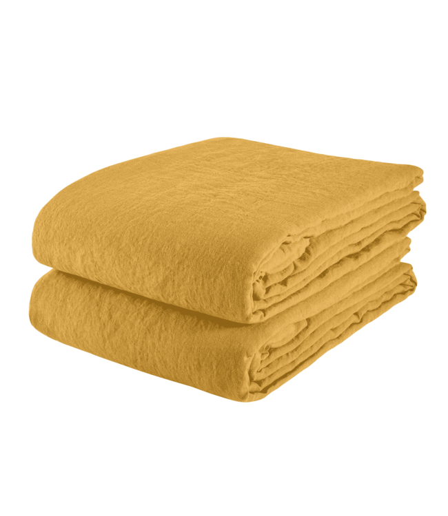 Flat sheet linen - honey