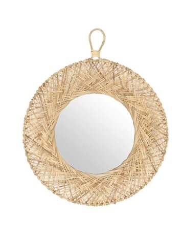 Caravane Aena handgeweven bamboe spiegel XL