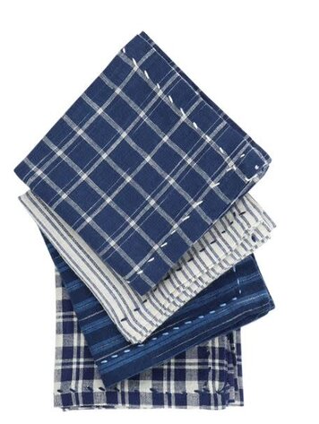 Caravane Meli melo set of 4 napkins - encre