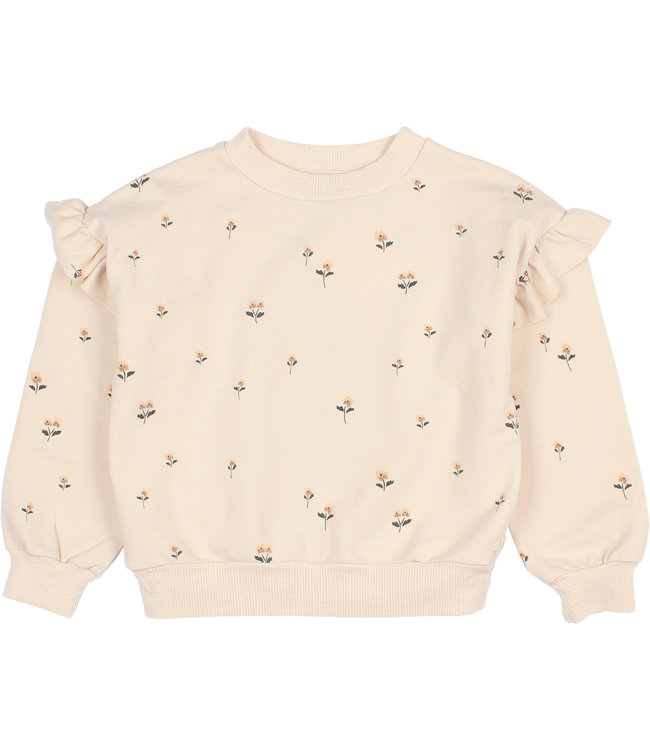 Romance sweatshirt - cream print