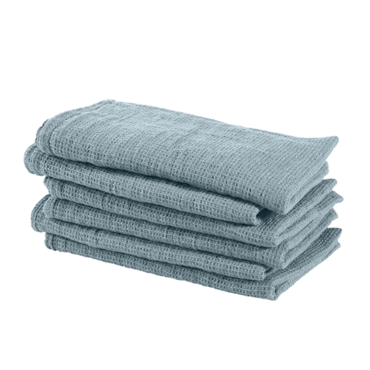 Linge Particulier Waffle handdoek - scandinavian blue