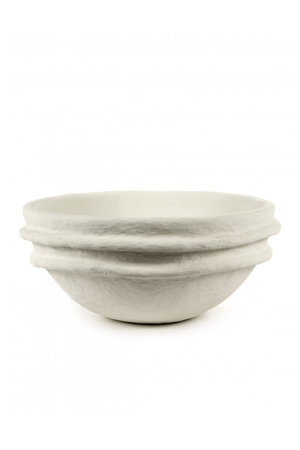 Serax Bowl paper mache - white earth