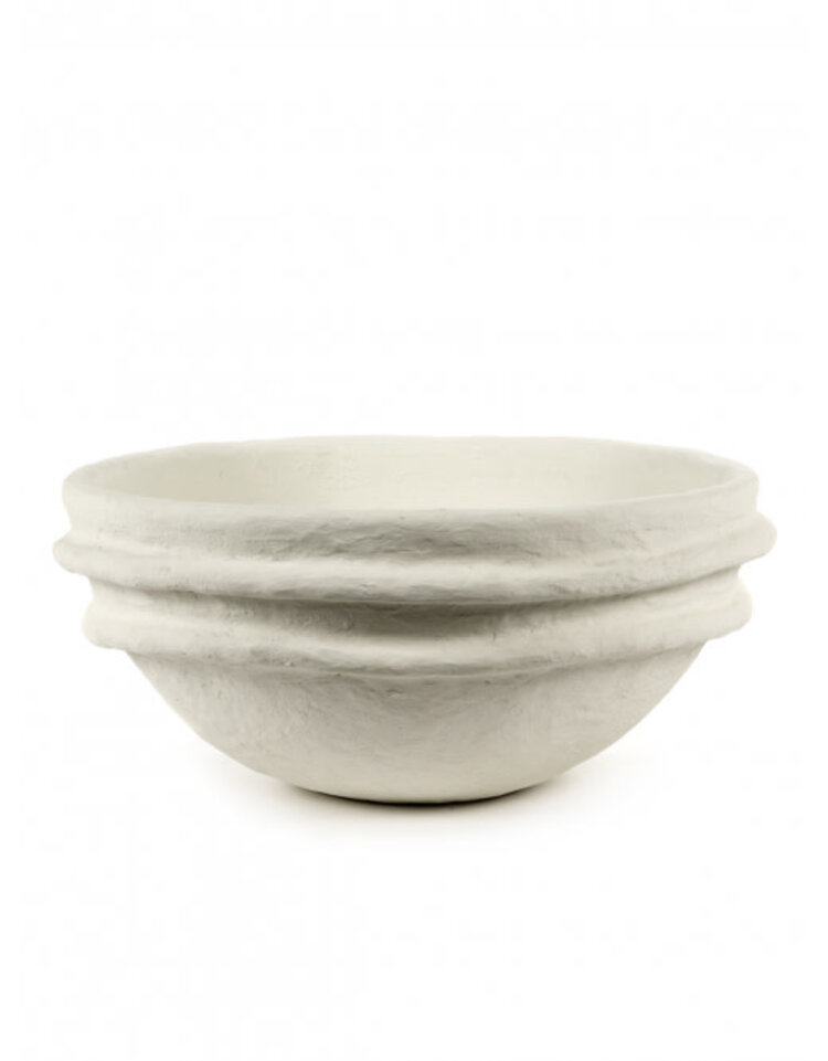 Serax Schaal papier mache Ø51cm - white earth