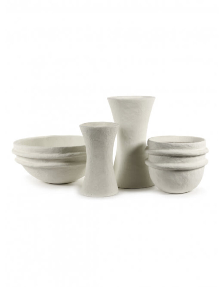 Serax Schaal papier mache Ø51cm - white earth