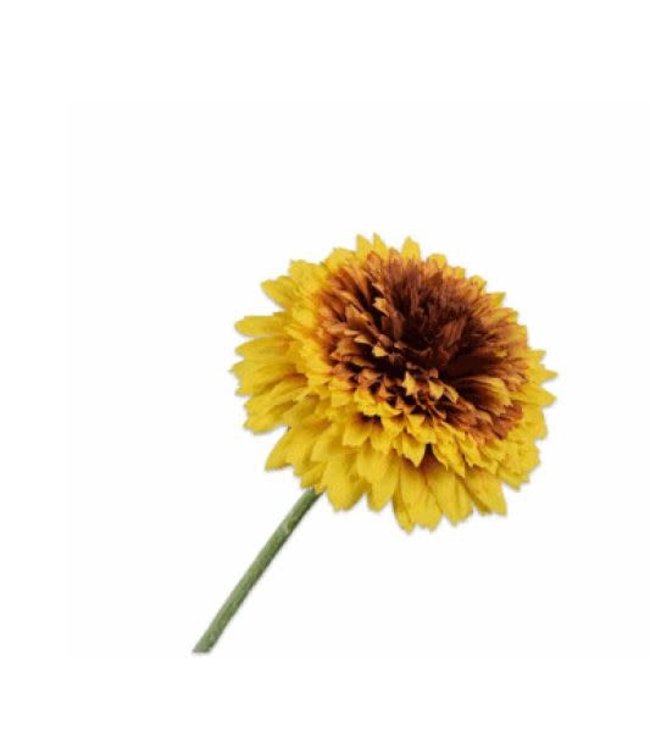 Silk-ka Sunflower stalk yellow/brown