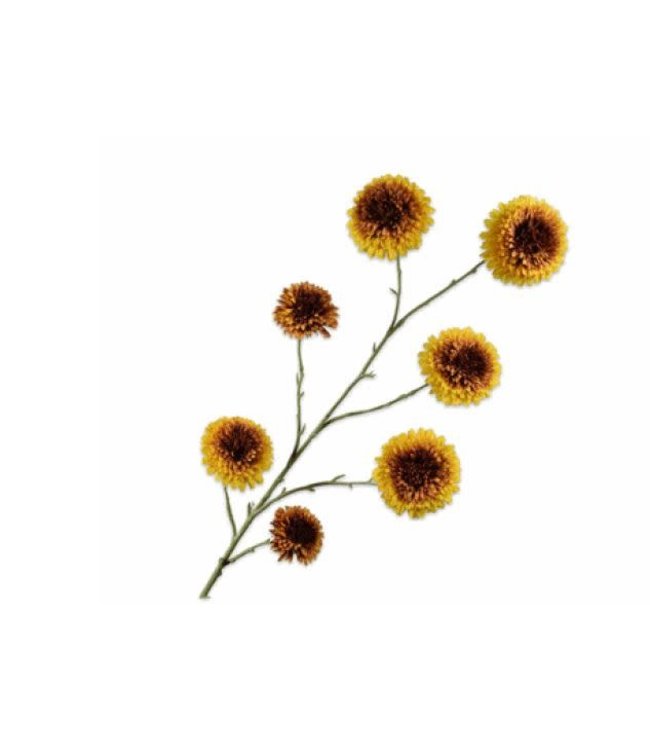 Sunflower branch yellow/brown 138 cm