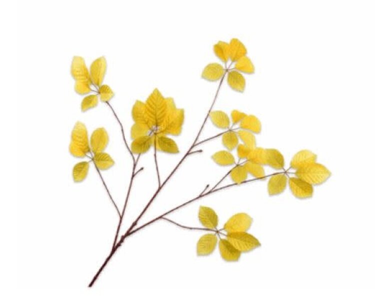 Silk-ka Leaf branch yellow 103 cm