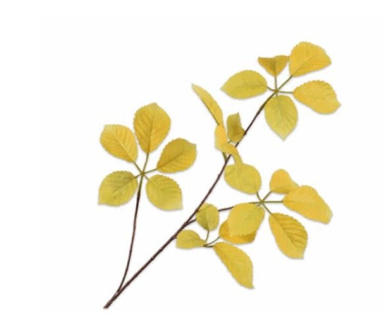 Silk-ka Bladtak geel 74 cm