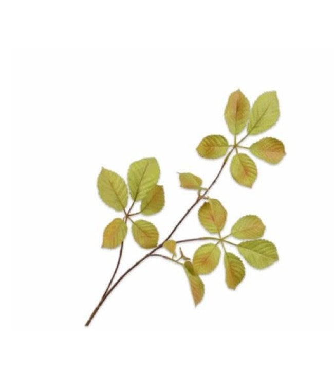 Leaf branch green/brown 74 cm