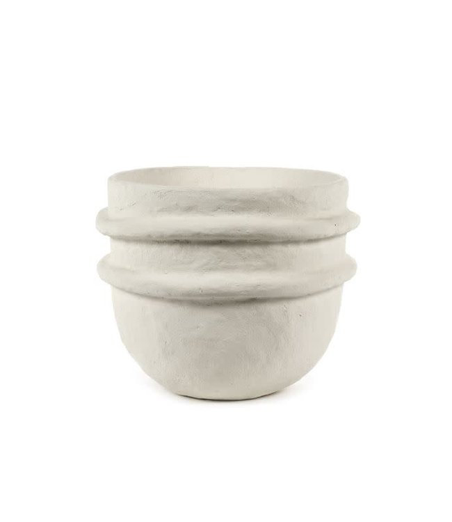 Serax Flower pot white earth