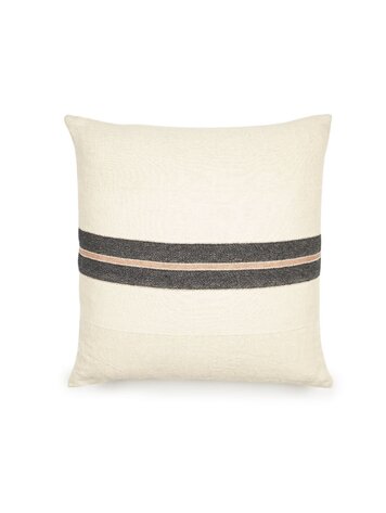 Libeco The Patagonian deco cushion - black stripe