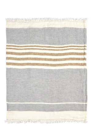 Libeco The Belgian Towel - ash stripe