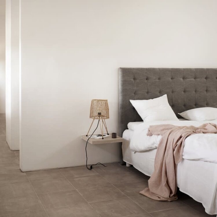 Tine K Home Table lamp in iron/raffia - nature