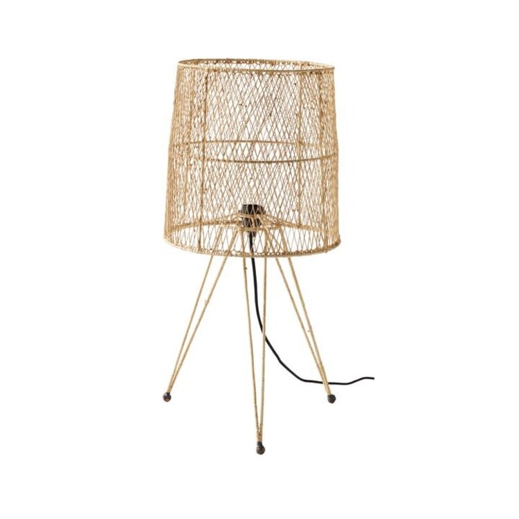 Tine K Home Table lamp in iron/raffia - nature