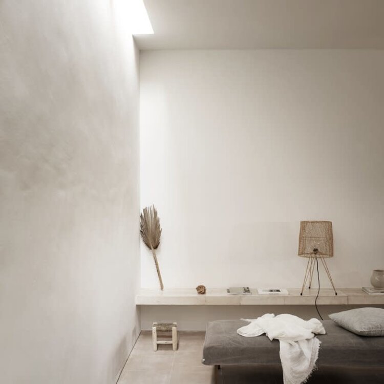 Tine K Home Table lamp in iron/raffia - nature