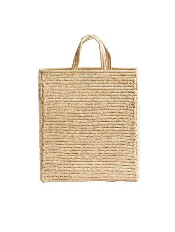 Tine K Home Bag in raffia, with handles - nature