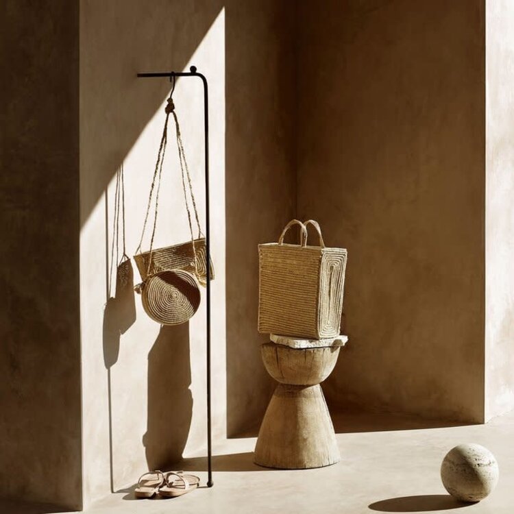 Tine K Home Bag in raffia, with handles - nature