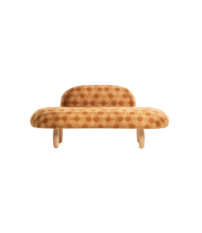 Galet sofa - orange motifs octogone