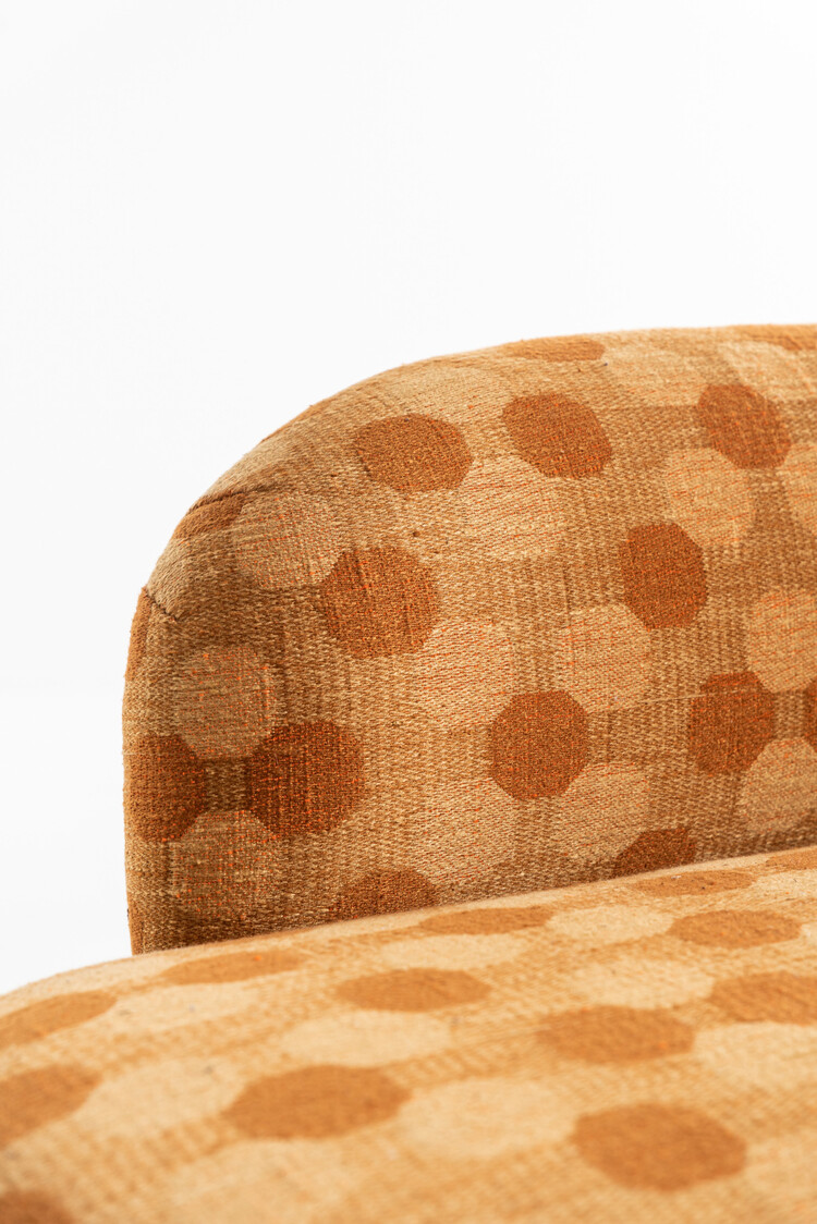 Galet sofa - orange motifs octogone
