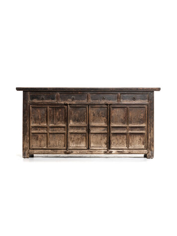 Prachtige oude dressoir, gepatineerde olm