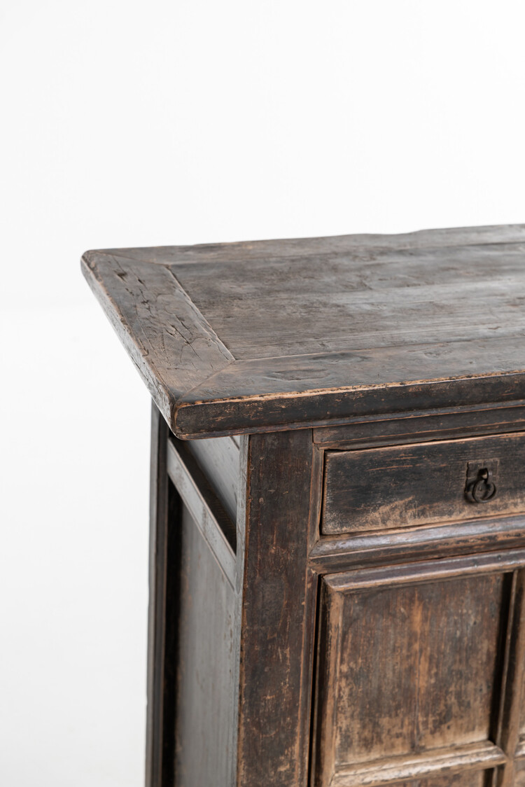 Prachtige oude dressoir, gepatineerde olm -