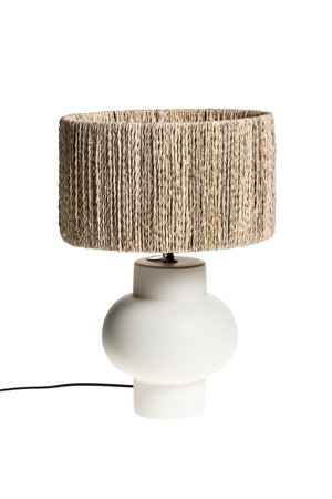 Table lamp bulb ecru - palm natural