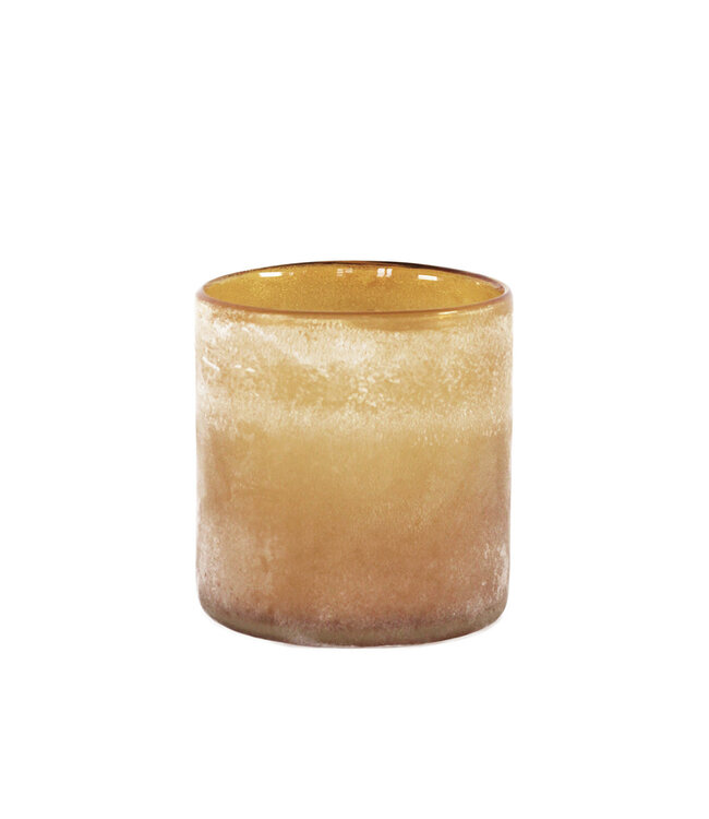 Frost candleholder - amber