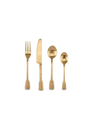 Nkuku Veeta cutlery gold, 4 sets, set of 16