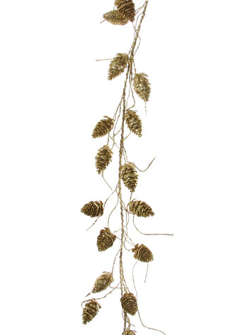 Slinger kleine dennenappels - goud